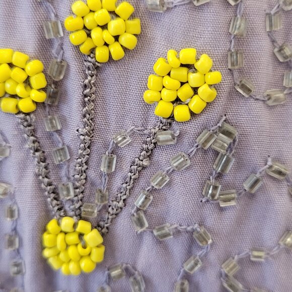 French Connection Beaded Mini Shift Dress Size 2/4 - Picture 3 of 3